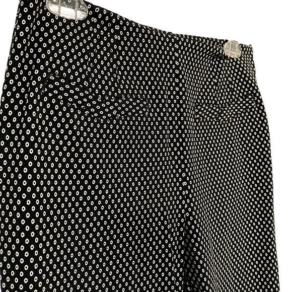 Anthropologie The Essential Slim Trouser Pants Black and White Size 4 NWOT - Picture 2 of 10